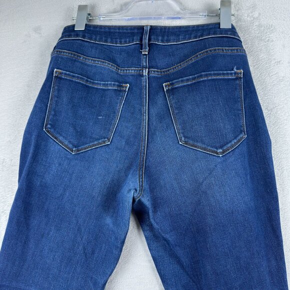 Old Navy Mid Rise Pop Icon Skinny Jeans Womens Size 10 Long Medium Wash Blue - Picture 3 of 11